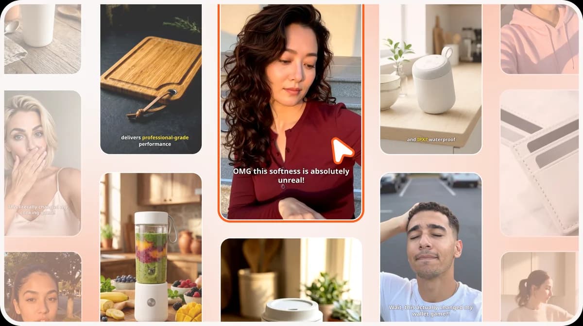 Library of 50+ proven ad templates for e-commerce, beauty, fashion, and SaaS niches